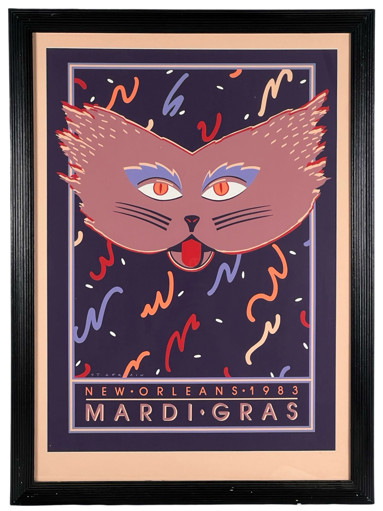 1983 New Orleans Mardi Gras Poster by St Germaine (1 of 2)