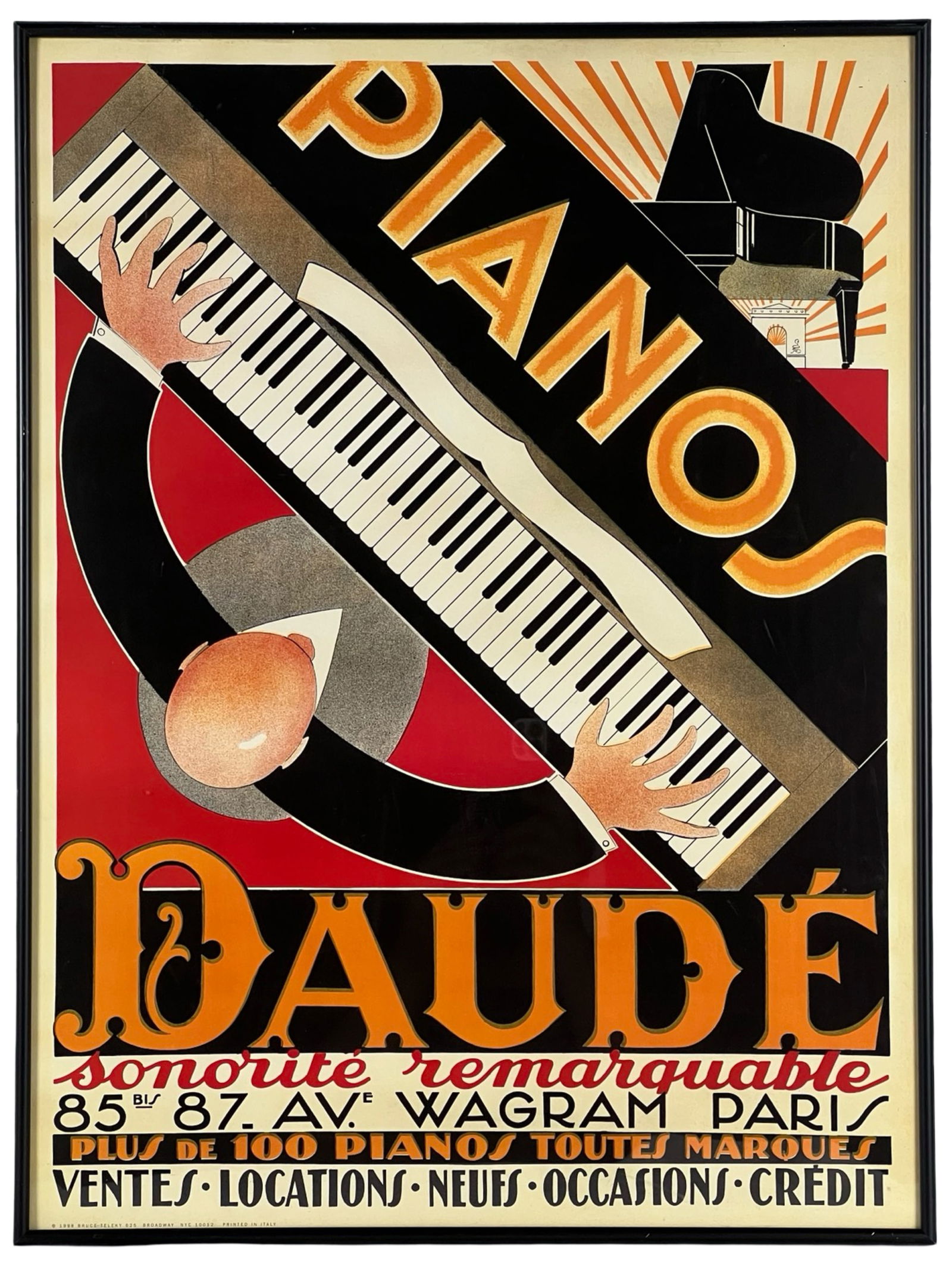 Pianos Daud? Art Deco Poster (1 of 2)