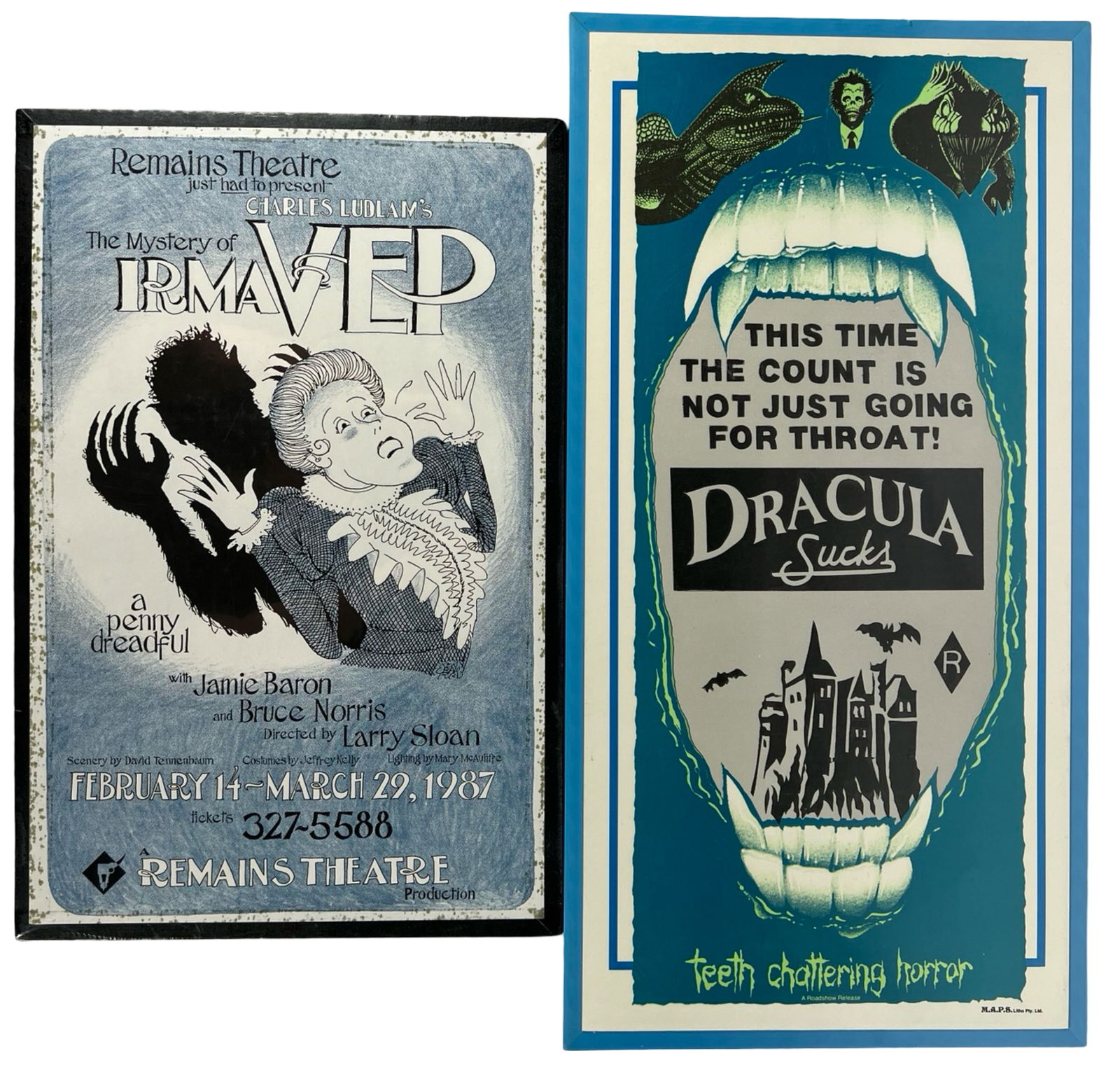 Vintage Dracula and Irma Vep Movie Posters (1 of 3)