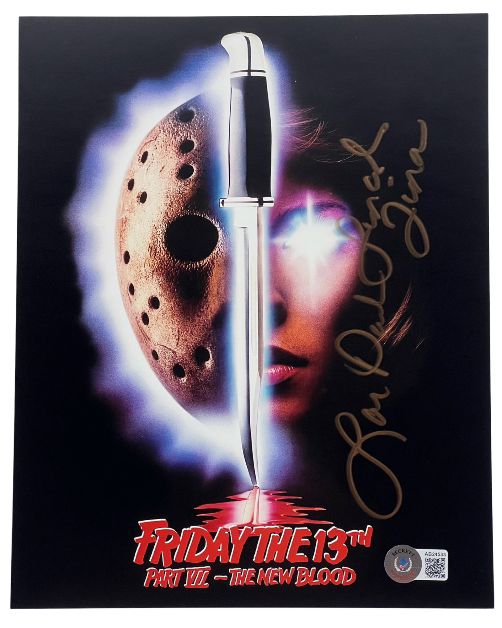 Lar Park Lincoln Signed "Friday the 13th" Photo: Lar Park Lincoln Signed "Friday the 13th" Photograph. 8" x 10". The autograph adds a unique touch to this collectible, making it a valuable item for fans of the franchise and collectors of horror movi