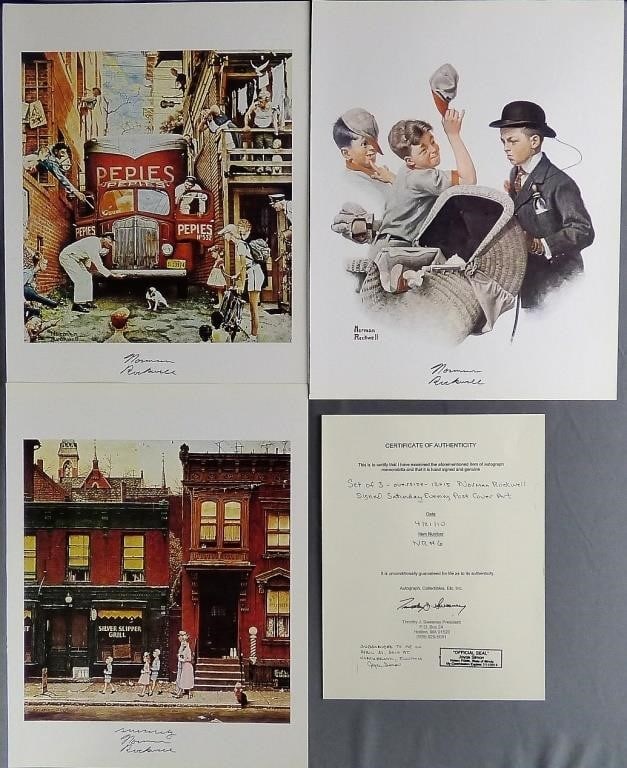 Norman Rockwell Signed Saturday Evening Post Art (1 of 8)