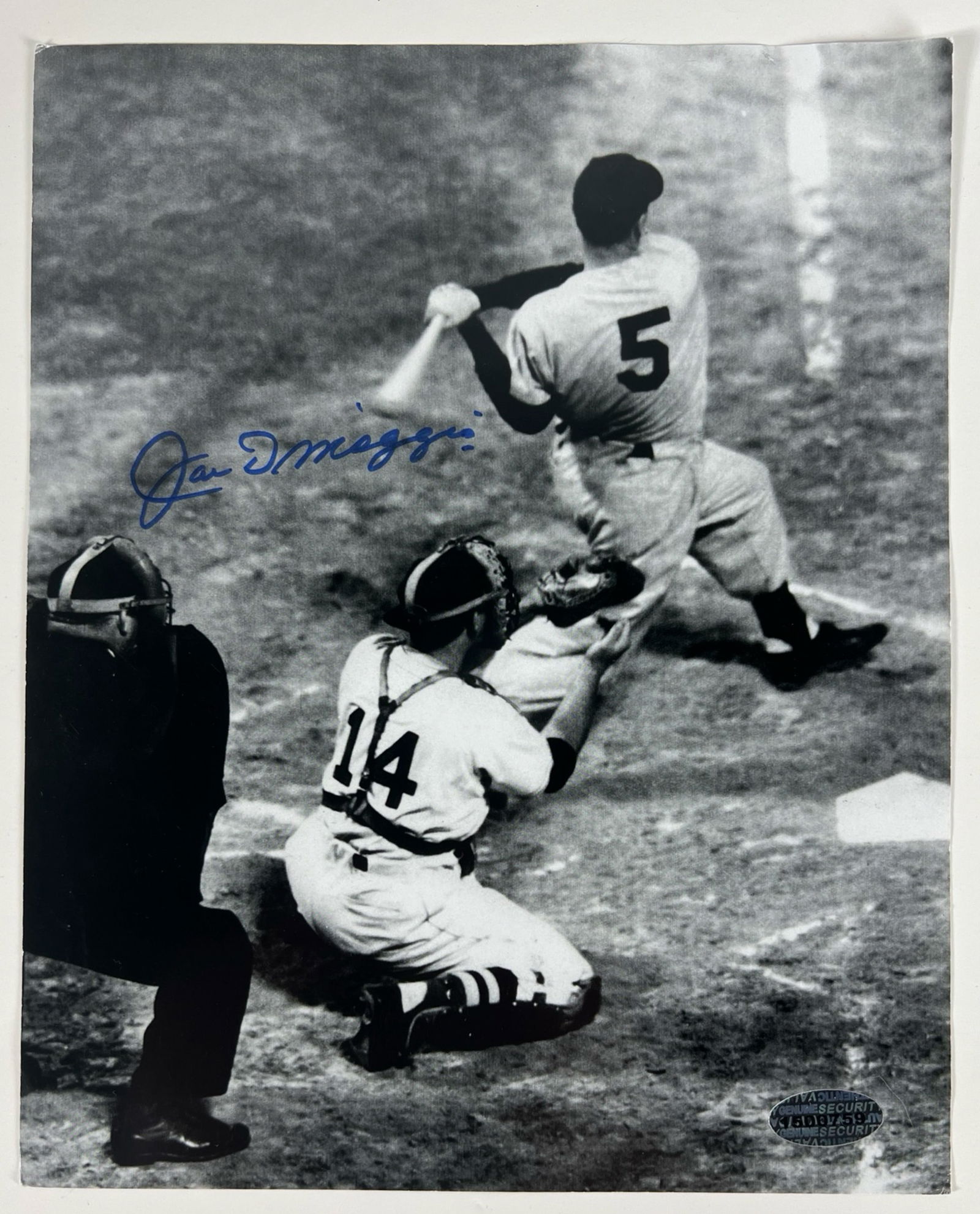 Joe DiMaggio Autographed Baseball Photograph (1 of 3)