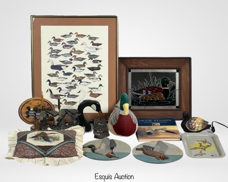 Wildlife Lover's Duck Decor Collection: Transform your home into a haven of wildlife charm with this delightful collection of Wildlife Duck Home Decor. Embrace the timeless beauty of nature with various pieces that celebrate the majesty of 