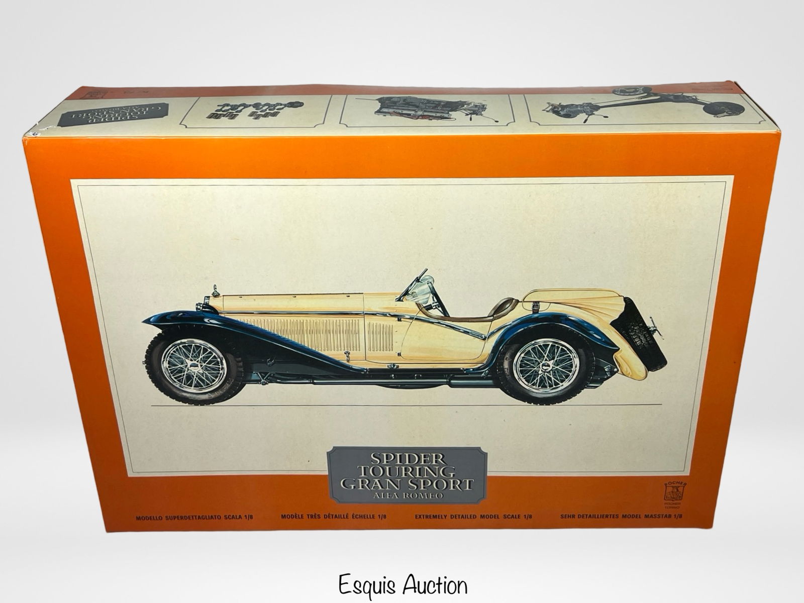 Unbuilt Bandai Alfa Romeo Gran Sport 1/12 Scale Model Kit