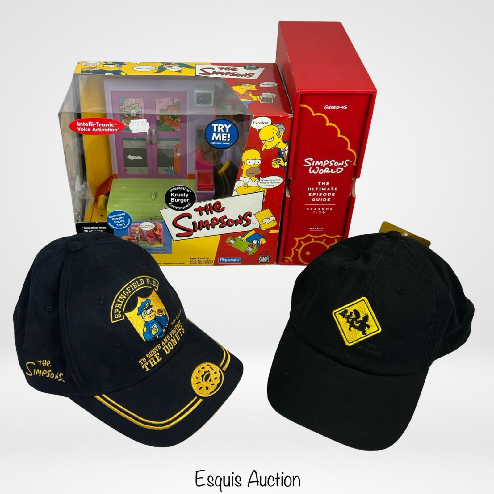 The Simpsons Action Figure, Book & Hats (1 of 3)