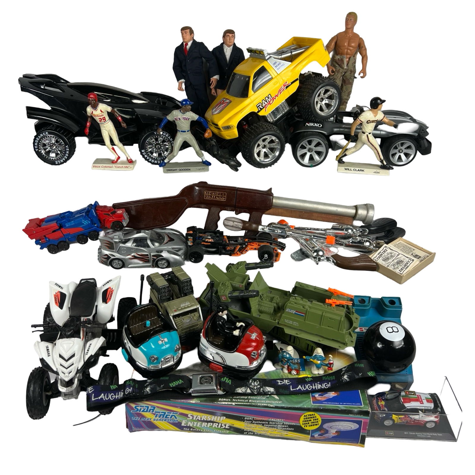 Large Lot of Vintage Toys- Cars, Action Figures, (1 of 4)