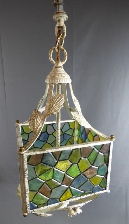 Ornate Forget Metal Lantern Outdoor Light Fixture (1 of 4)