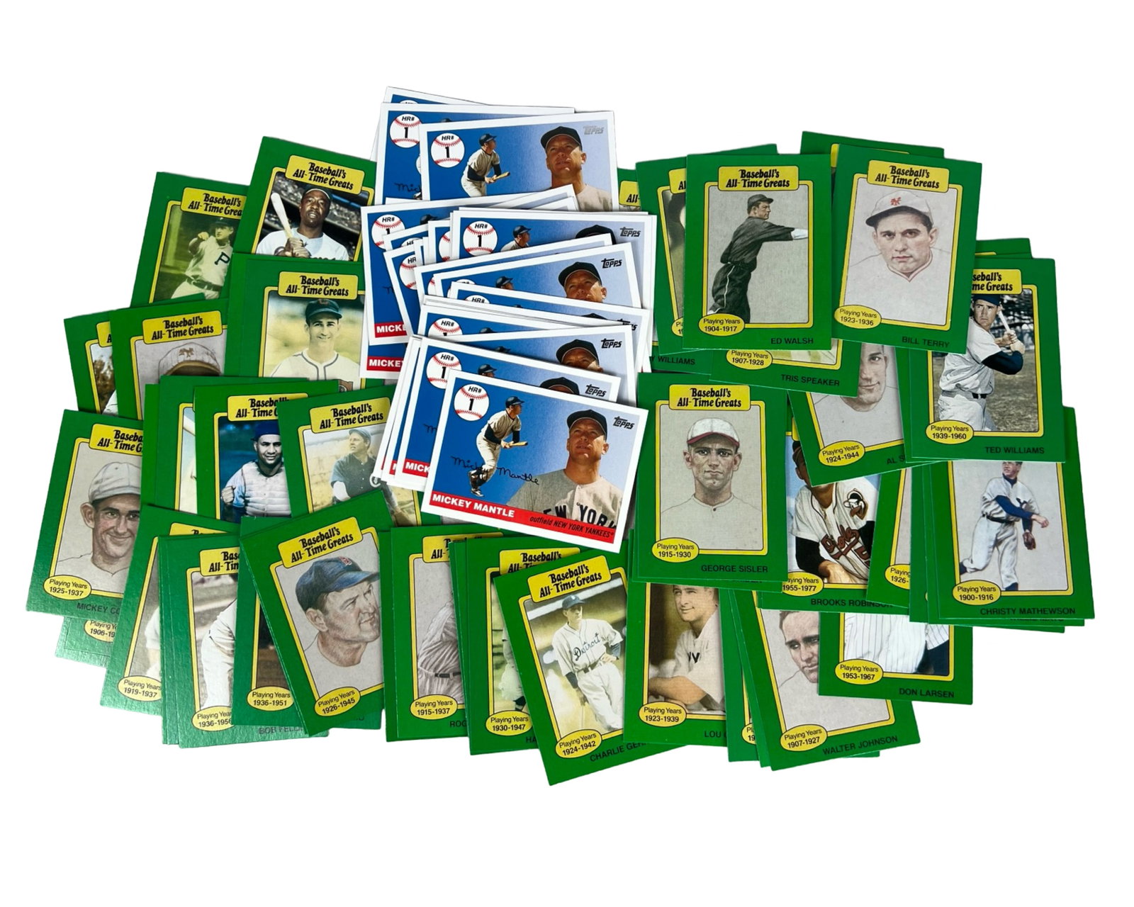 Mickey Mantle & Baseball's All-Time Greats Cards: Over 30 Mickey Mantle Commemorative & Baseball's All-Time Greats Cards. All in near Mint/ Mint Condition.