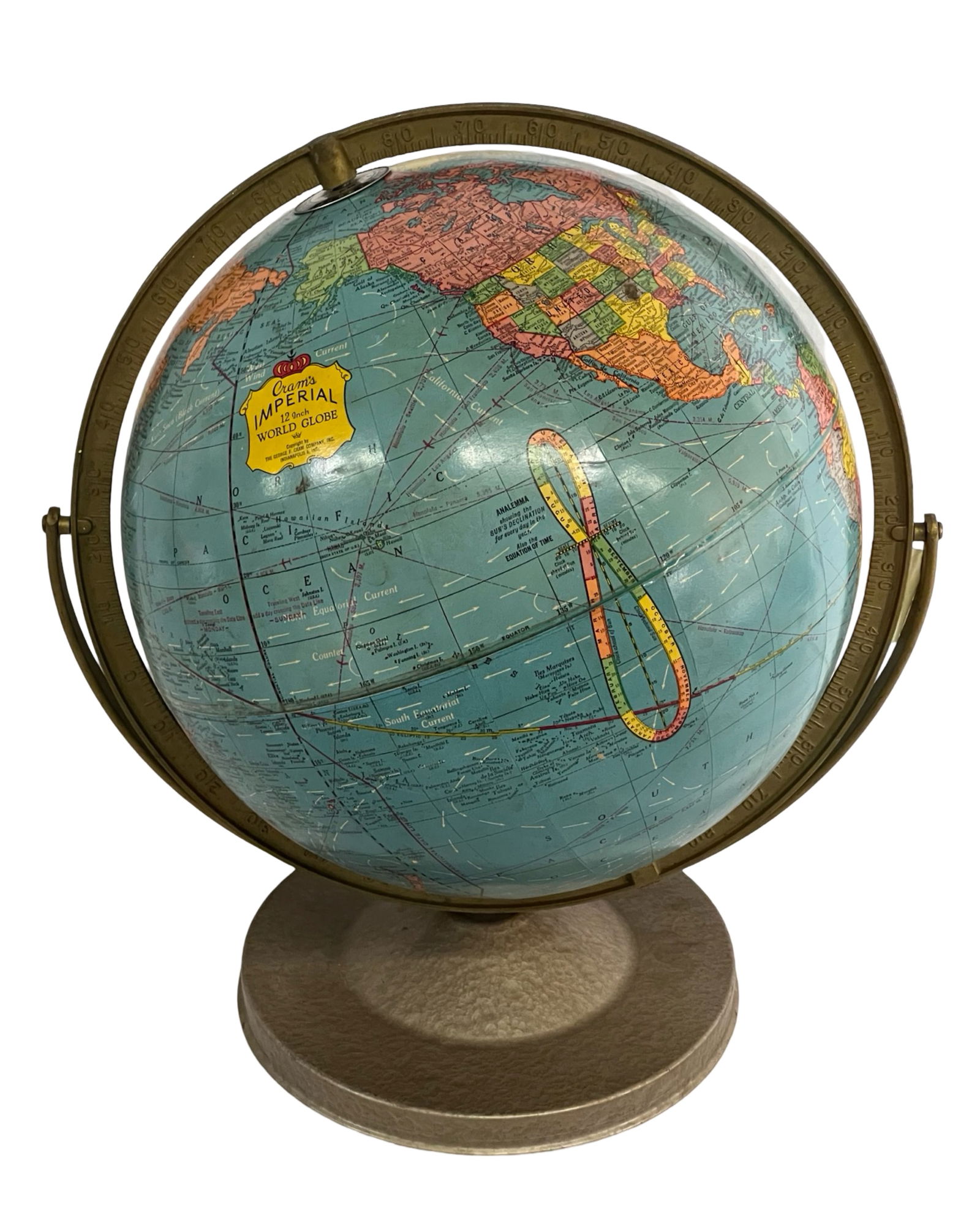 Vintage Gram's Imperial 12" World Globe (1 of 4)