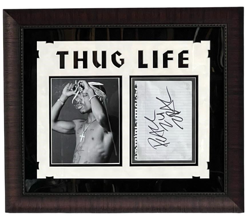Tupac Shakur Framed Autograph/ Signature (1 of 3)