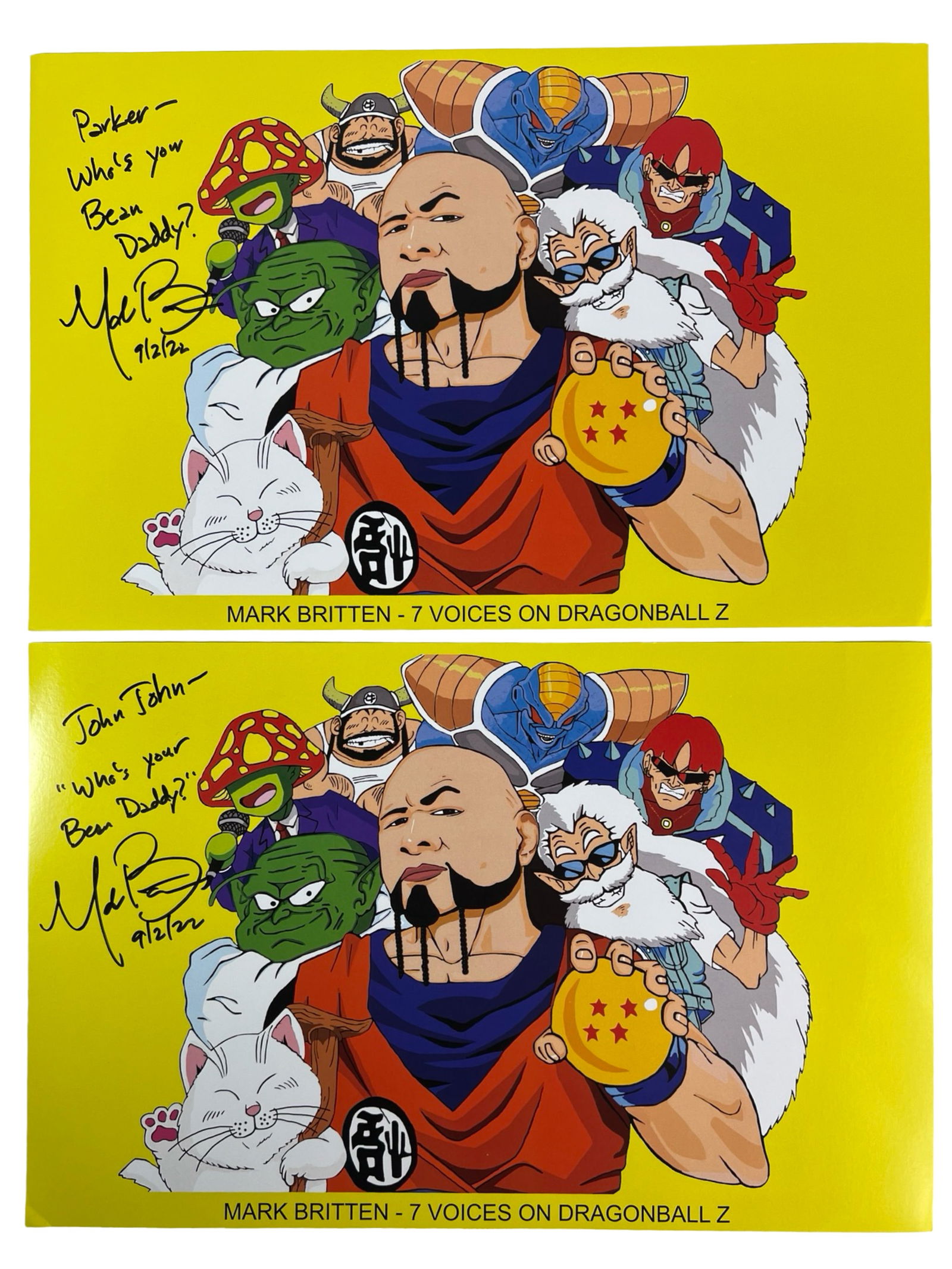 Mark "Kidwok" Britten Dragonball Z Signed Posters (1 of 3)