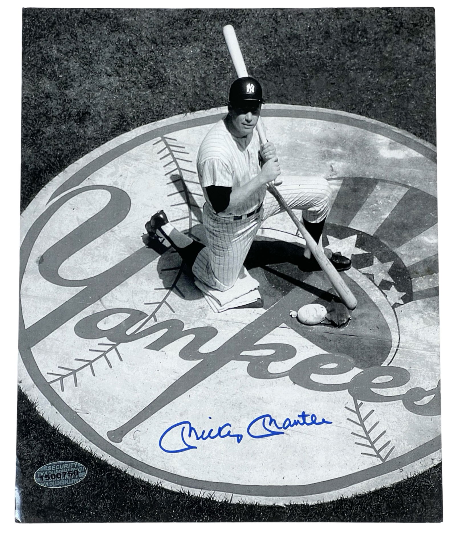 Mickey Mantle Autographed Baseball Photograph (1 of 3)