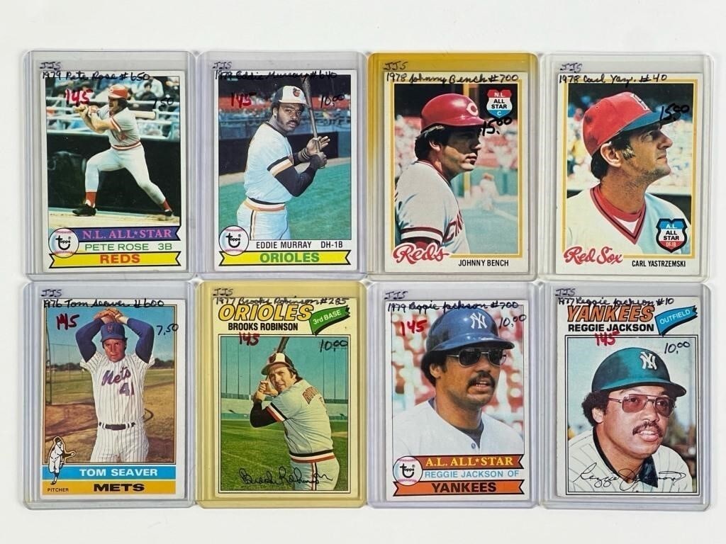 Hall of Fame Stars Baseball Cards from 1970s (1 of 2)