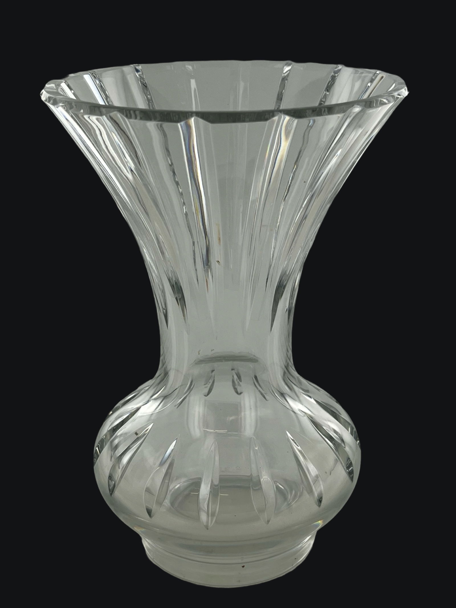 Baccarat- Marine Crystal Art Glass Large Vase (1 of 2)