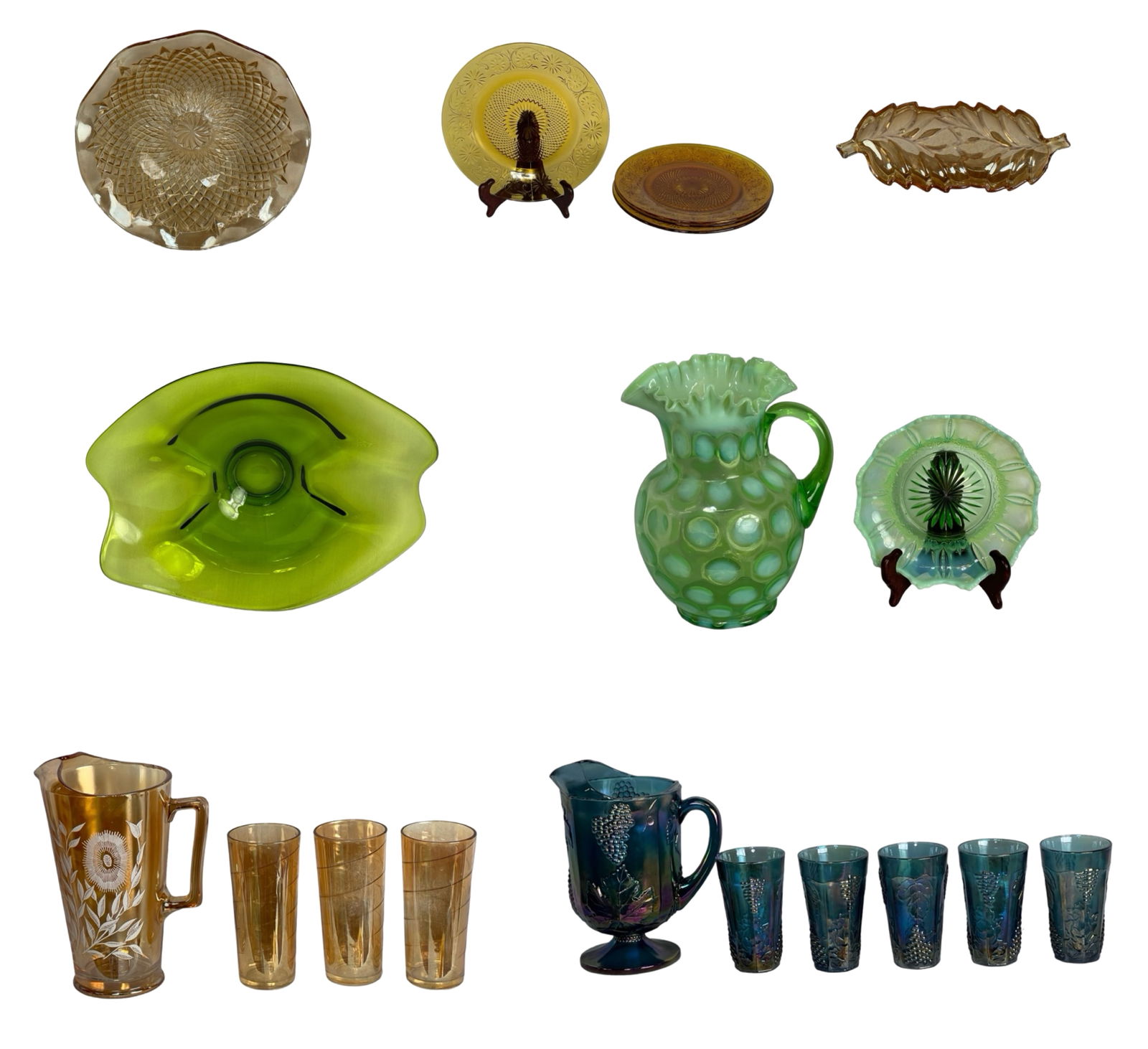 Group of Vintage Iridescent & Opalescent Glass (1 of 11)