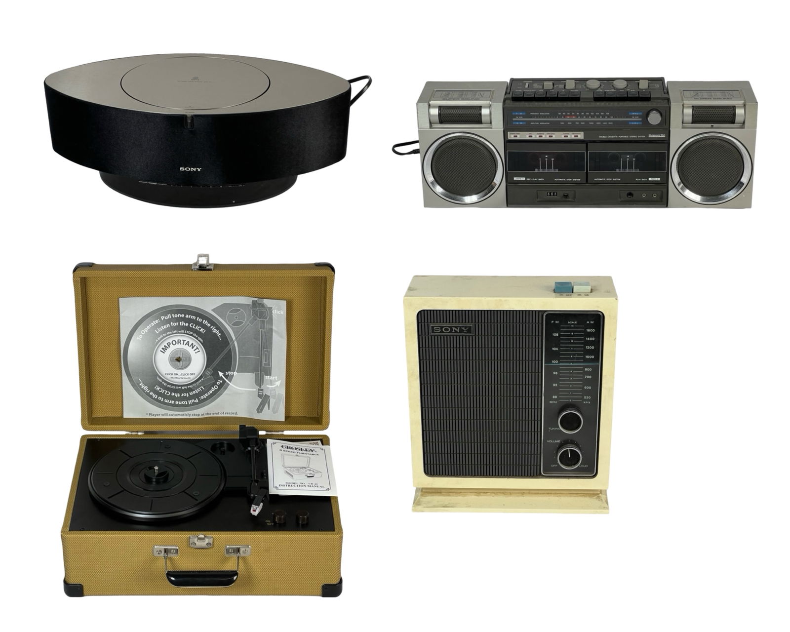 Audio Player, Turn Table, Boombox Audio, Table Rad (1 of 2)