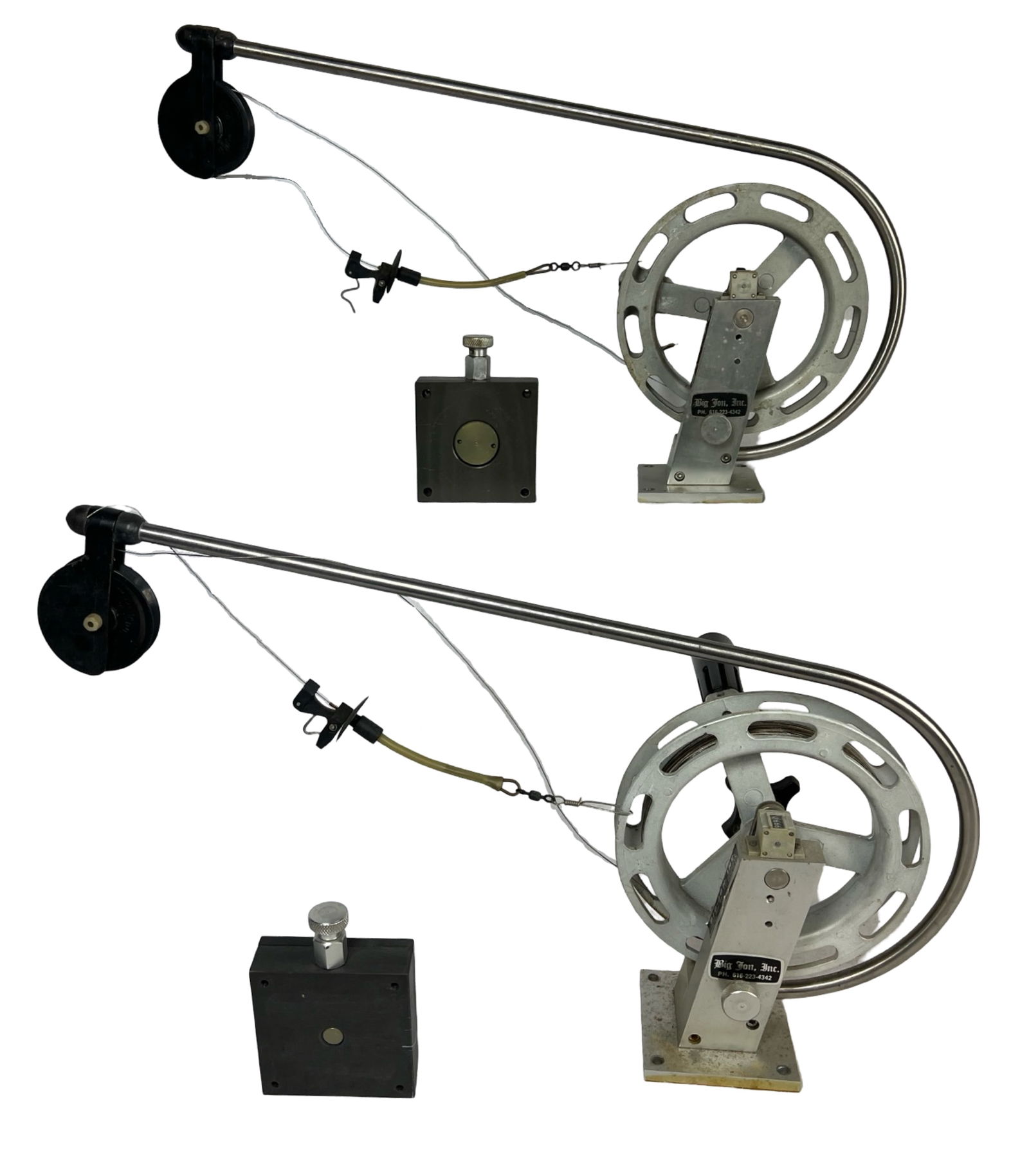 Two Vintage Big John Fishing Downriggers w/ Swivel (1 of 4)