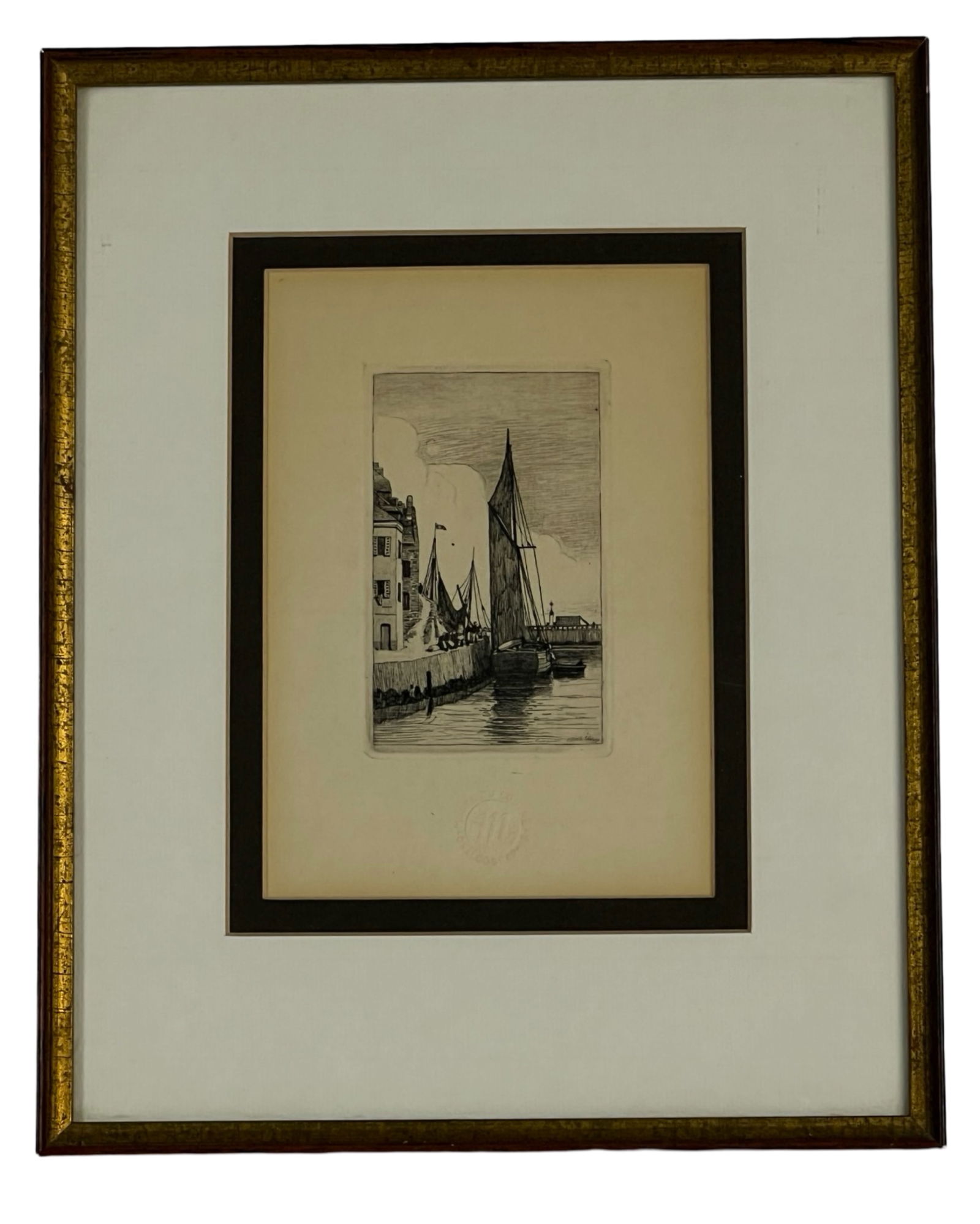 Emile-Fr?d?ric Nicolle Etching-  Mus?e du Louvre (1 of 4)