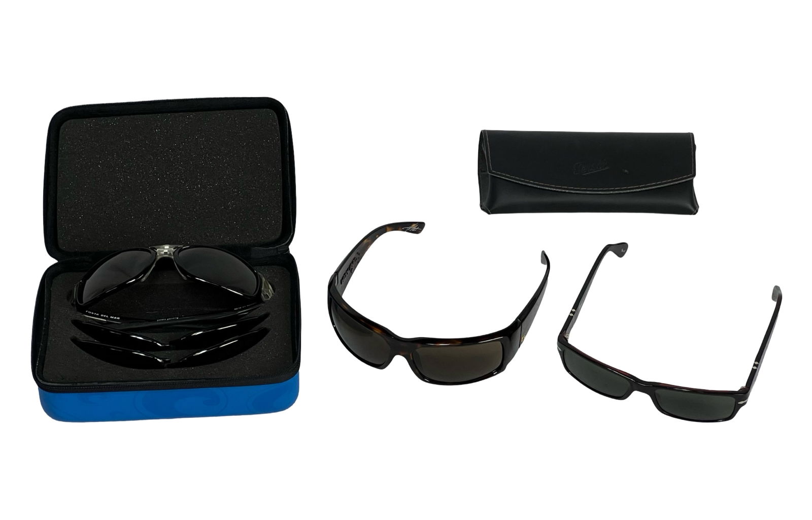 Group of Sunglasses including Persol: Group of Sunglasses including Persol, Hoy and Costa Del Mar. Good slightly pre-loved condition.