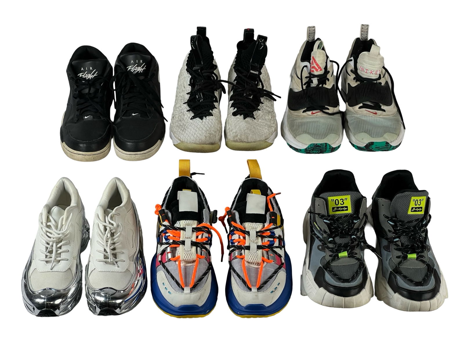 Group of Men's Sneakers- Nike: Group of Men's Sneakers including Nike . Sizes 10, 11 & 13. All are in pre-owned condition.
