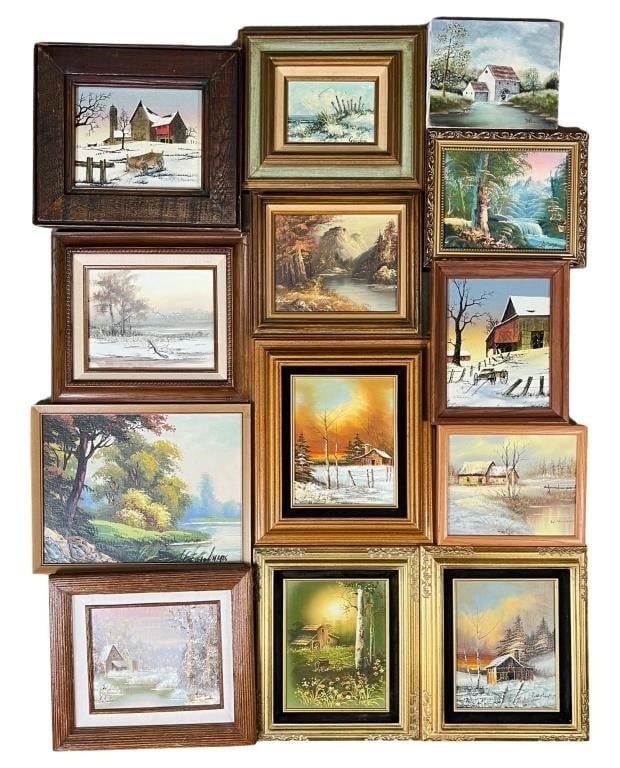 Assortment of Landscape Oil Paintings (1 of 3)