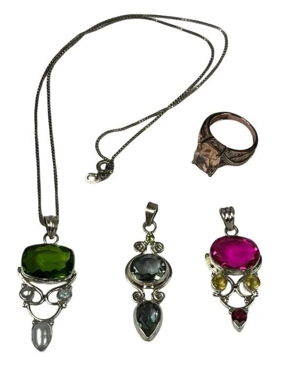 Sterling Silver Multi-Color Gemstone Jewelry (1 of 6)