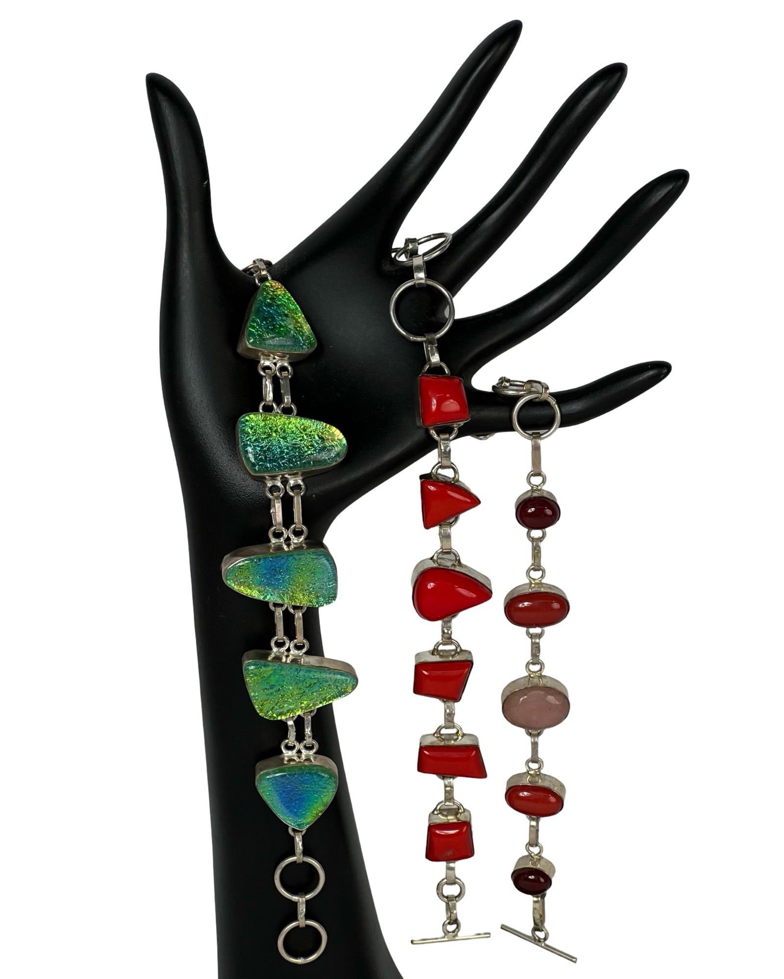 Lot of Sterling Silver Artisan Bracelets (1 of 4)