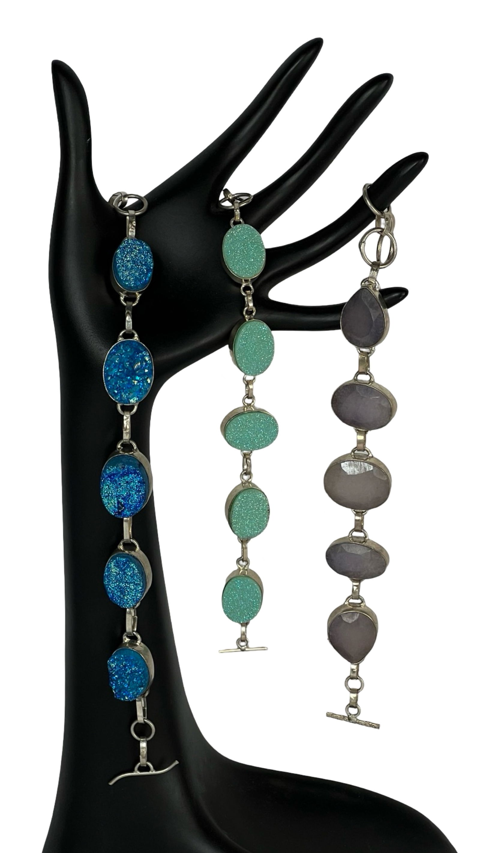 Sterling Silver Lady's Artisan Bracelets (1 of 3)