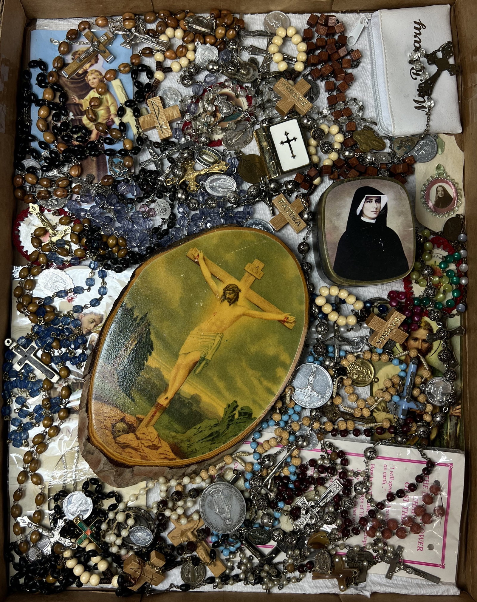 Religious Jewelry- Rosaries, Crosses, Medallions (1 of 3)