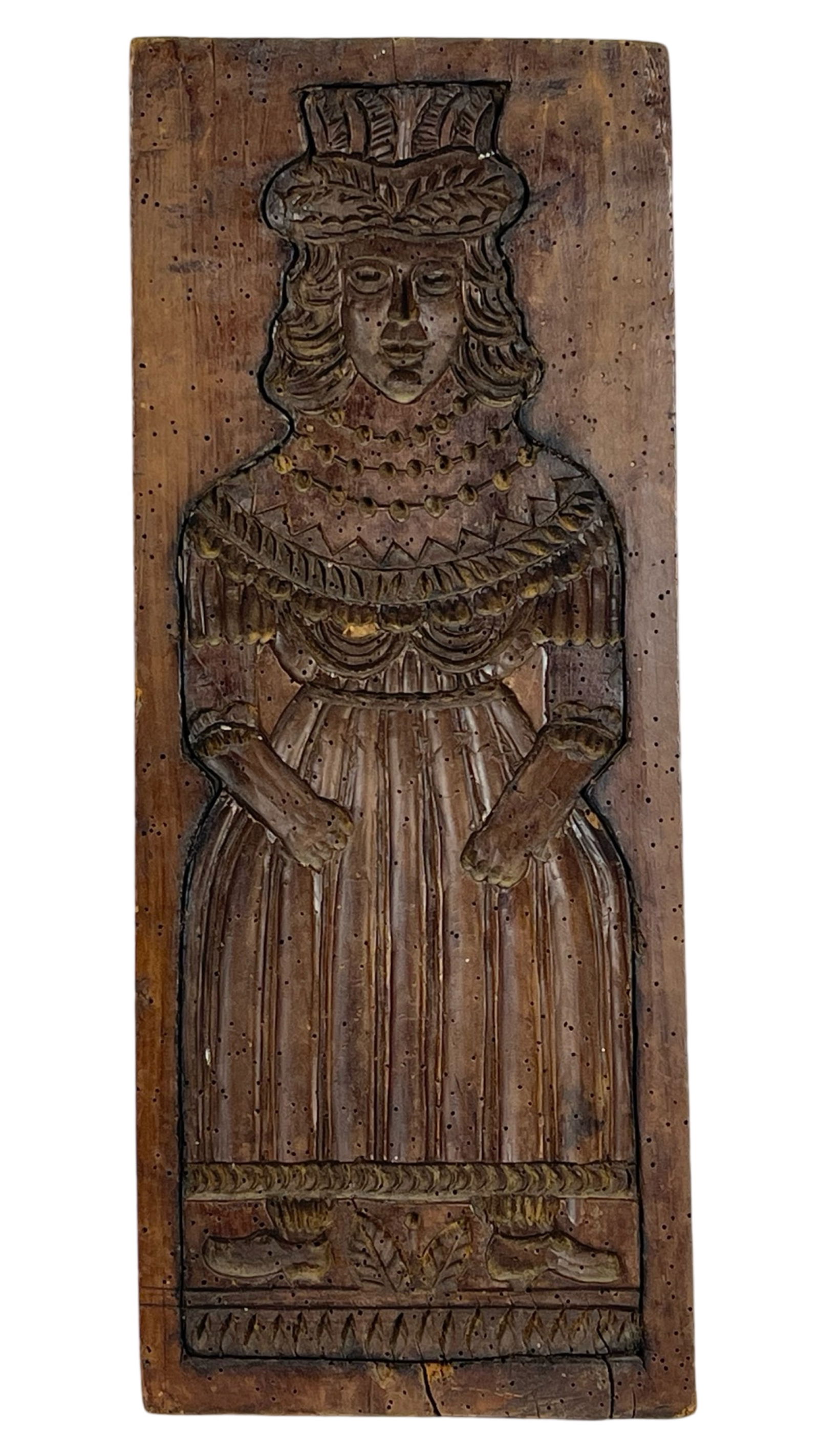 Antique Colonial Wooden Ginger Bread/ Cookie Mold (1 of 2)