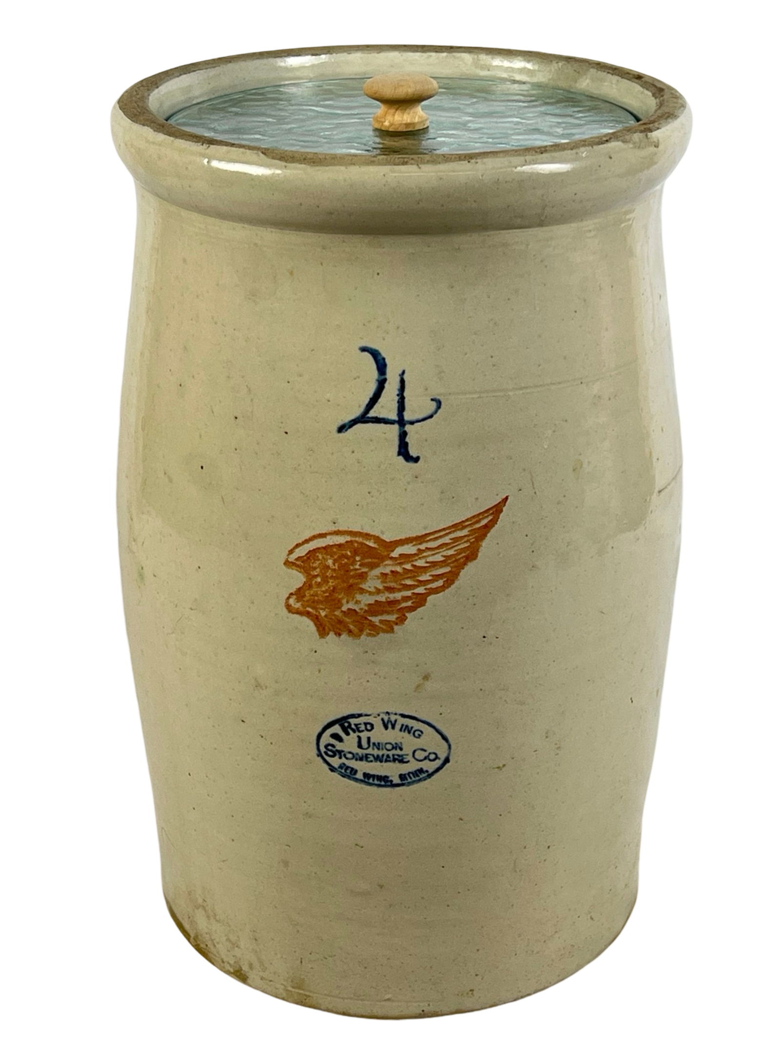 Vintage Red Wing Stoneware 4 Gallon Crock (1 of 2)