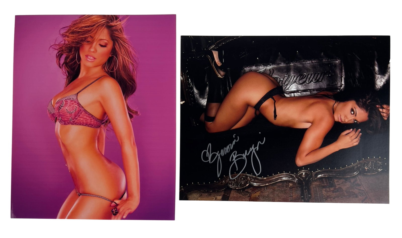 Jessica Burciaga Playboy Model Signed Photograph: This listing features a stunning 8" x 10" Autographed photograph of Jessica Burciaga, a renowned Playboy centerfold model. Known for her captivating beauty and glamorous poses, this photograph is a pr