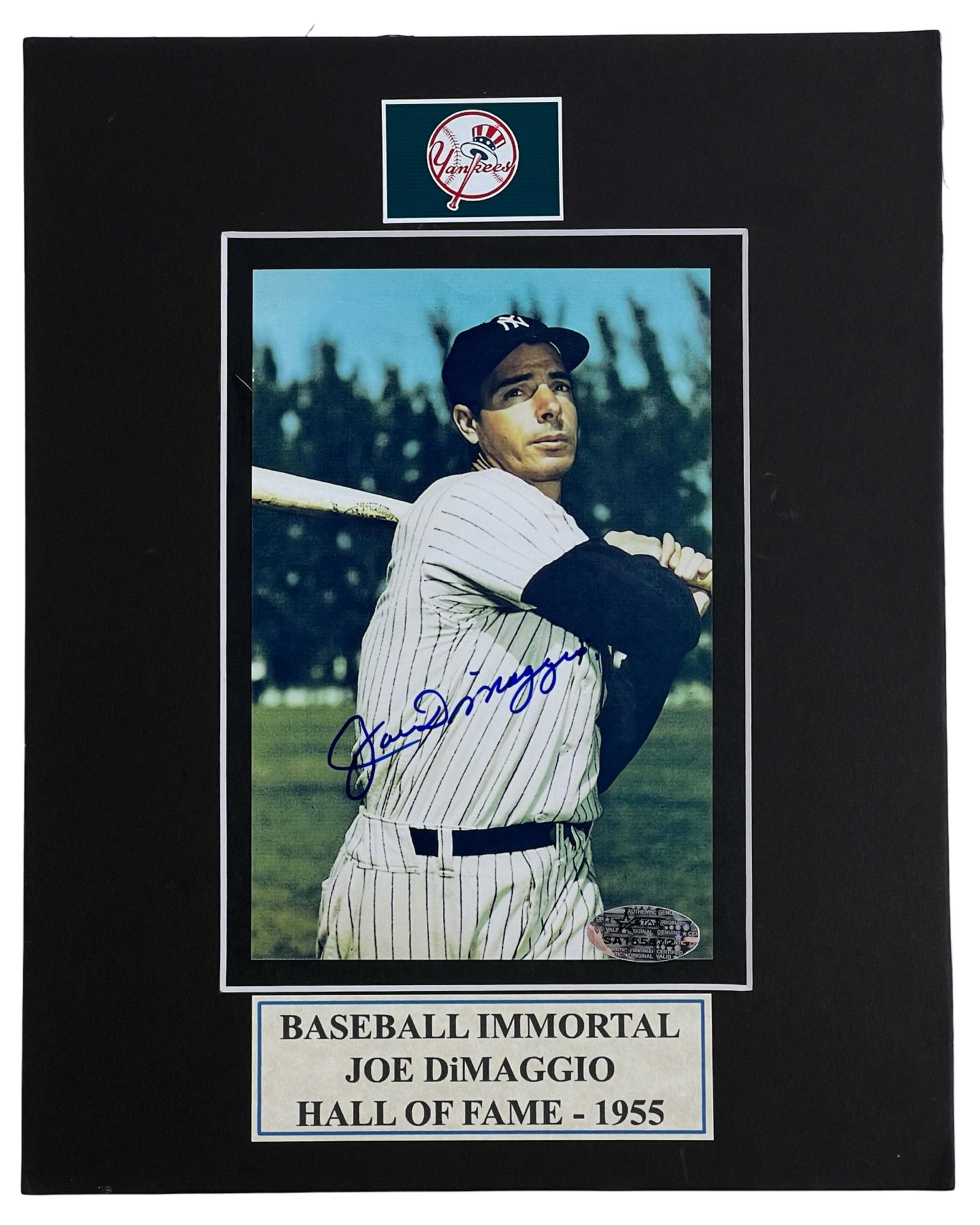 Joe DiMaggio Autographed Baseball Photograph (1 of 3)