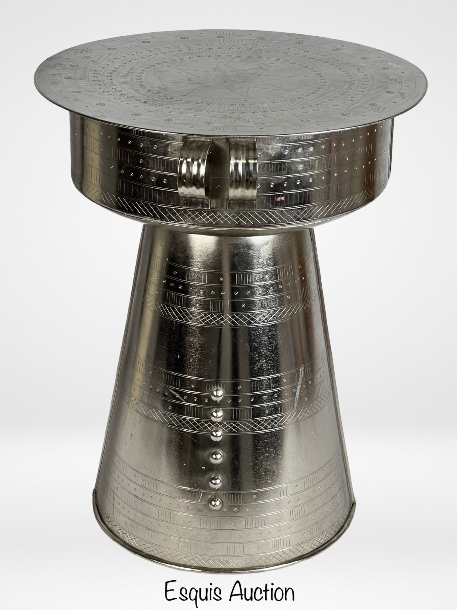 Silver Rain Drum Table (1 of 3)