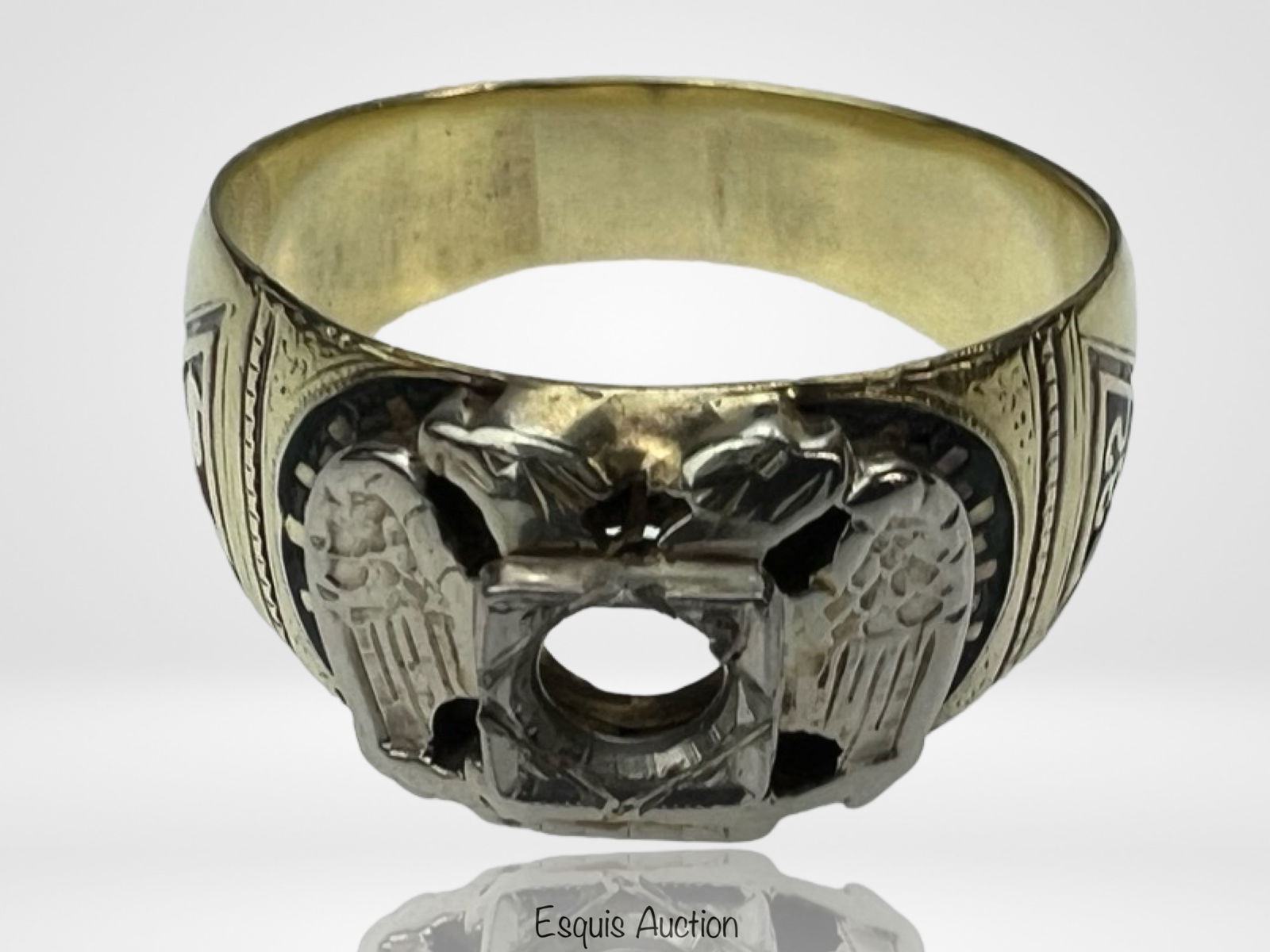 14K Gold Massive Masonic Men's Ring (1 of 6)