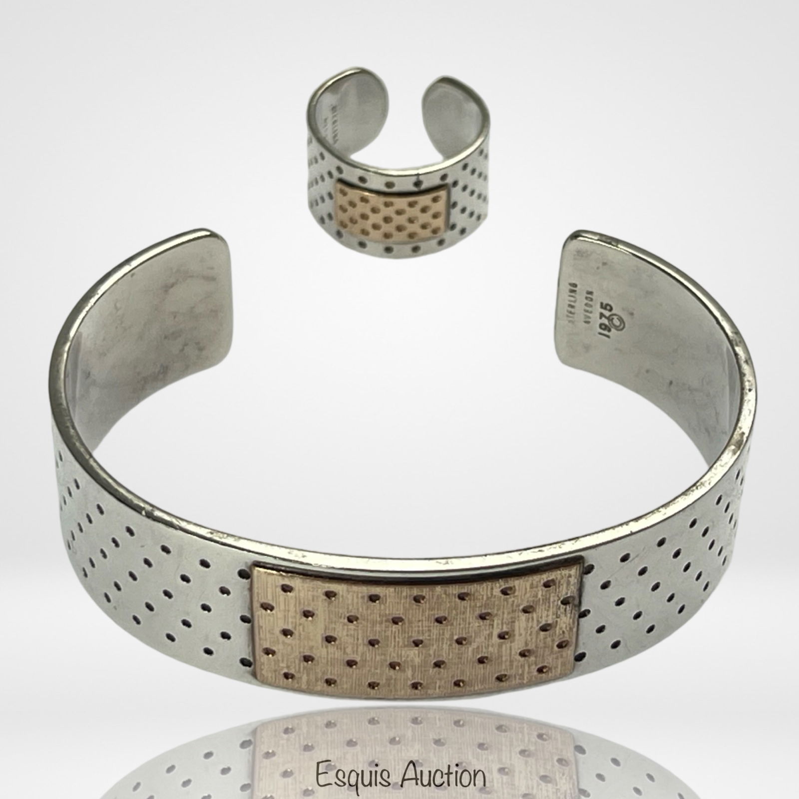 Harvey Avedon 1976 Sterling Silver Bracelet & Ring (1 of 3)