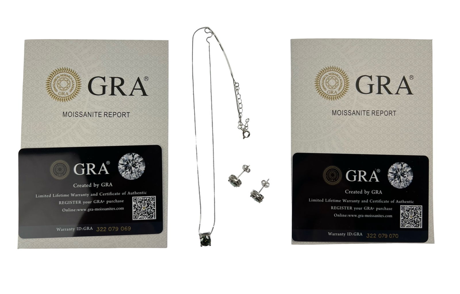 1 Carat Moissanite Diamond Sterling Silver Necklac (1 of 7)