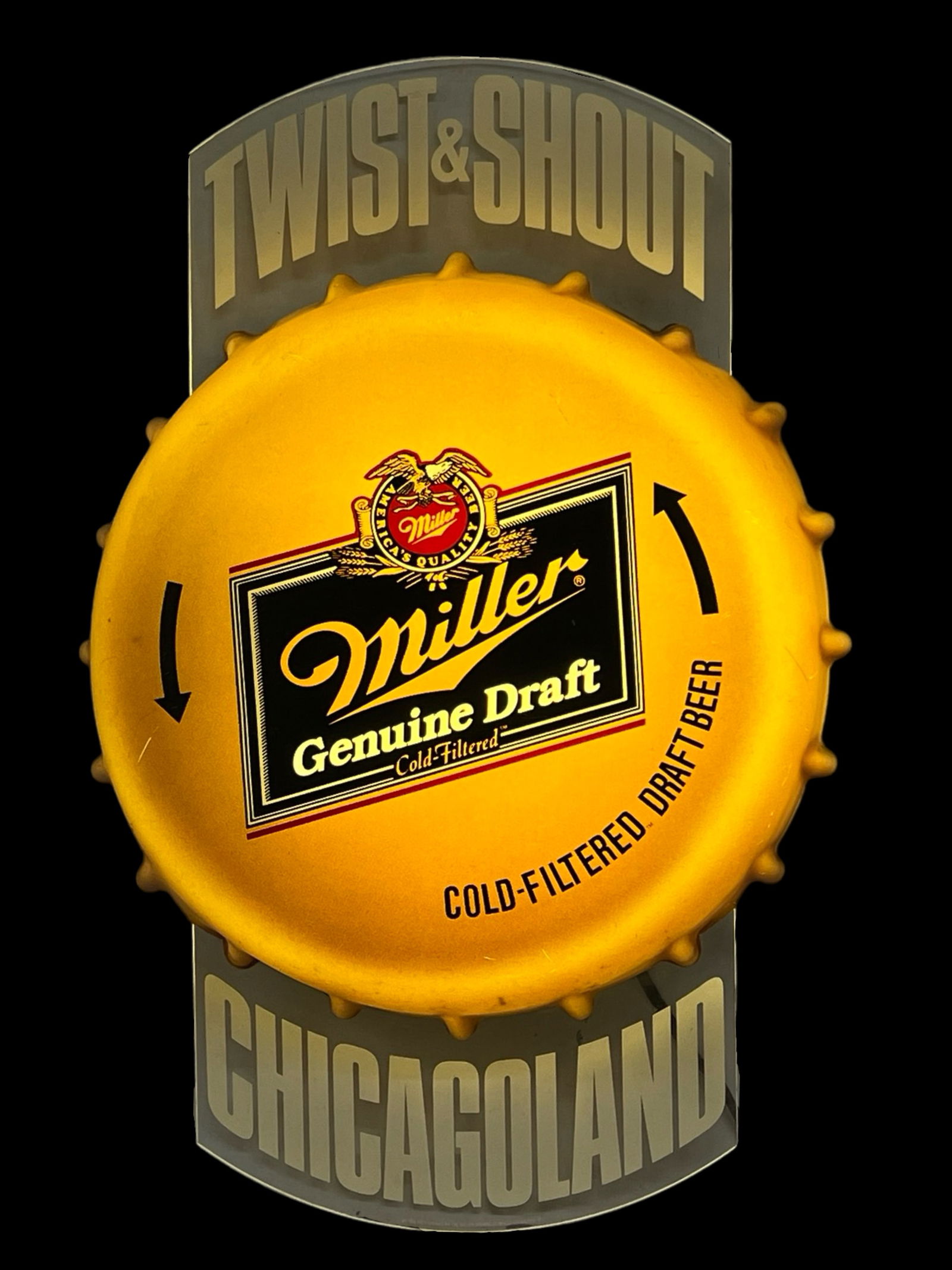 Miller Beer Chicagoland Lighted Bar Sign (1 of 2)