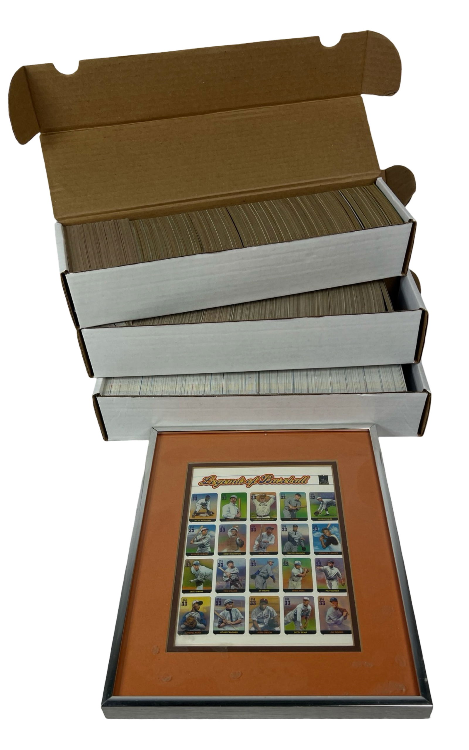 89-90 Baseball Cards w/ Legends of Baseball Stamps (1 of 5)