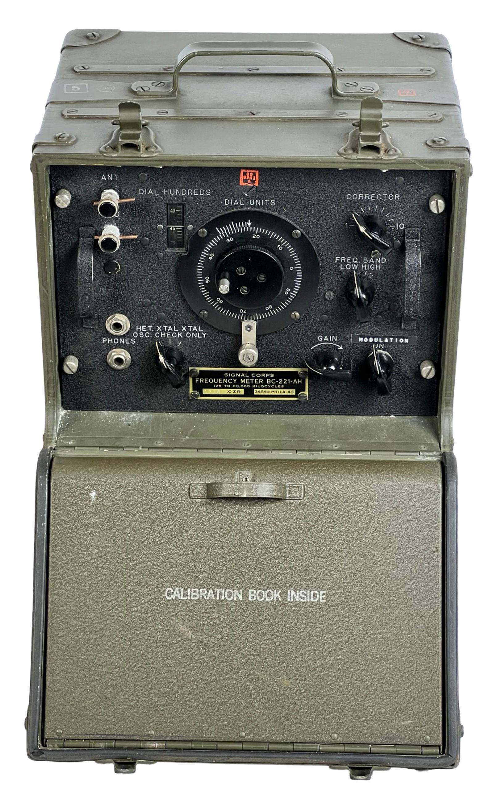Vintage US Army BC22-AH Radio Frequency Meter (1 of 4)
