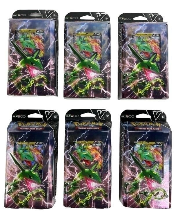 Pokemon V Rayquaza Battle Card Decks- Sealed: Six New Never Opened Pokemon V Rayquaza VS. Noivern Battle Decks