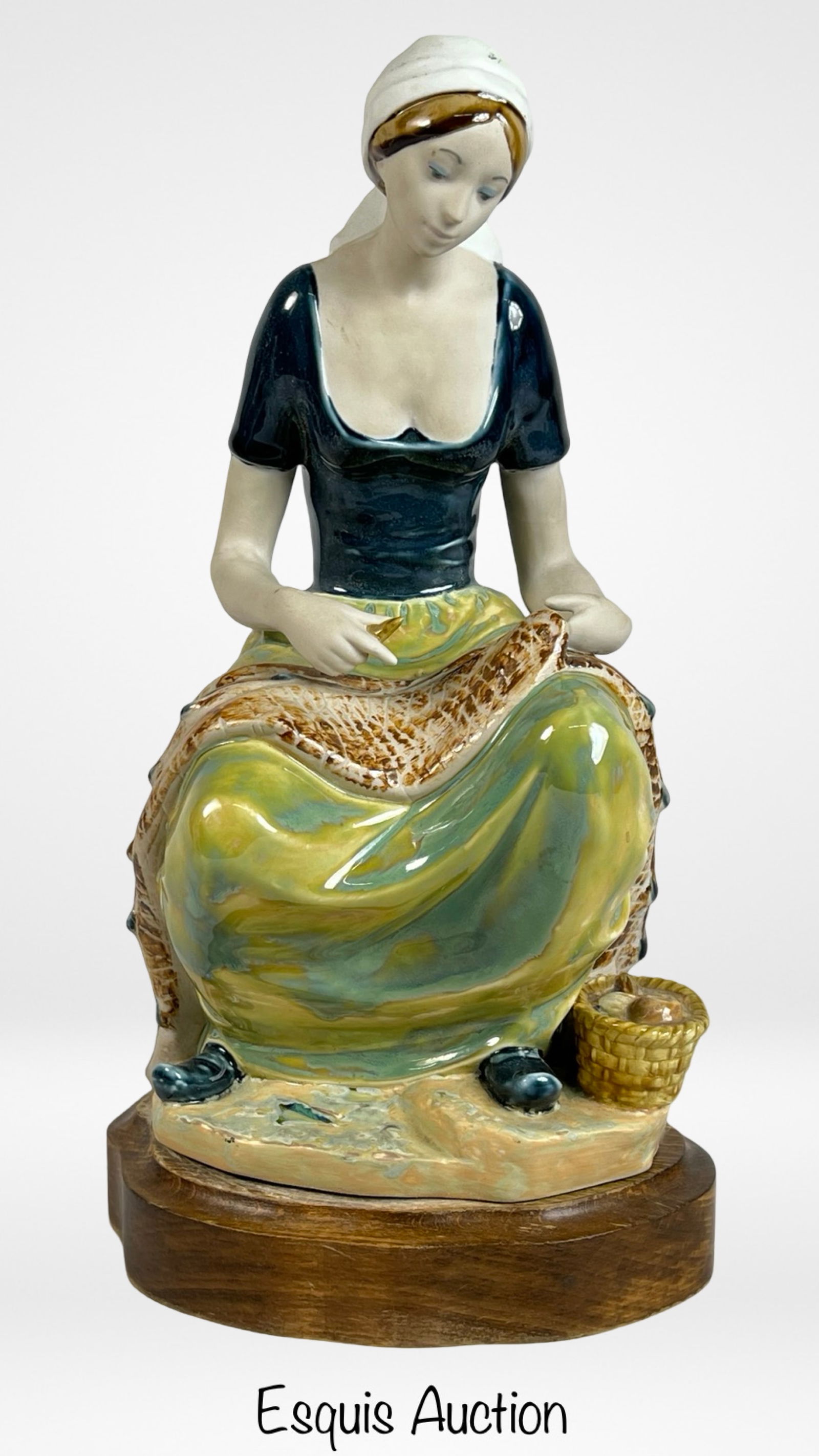 Rex Valencia- Seated Lady Spanish Figurine (1 of 4)