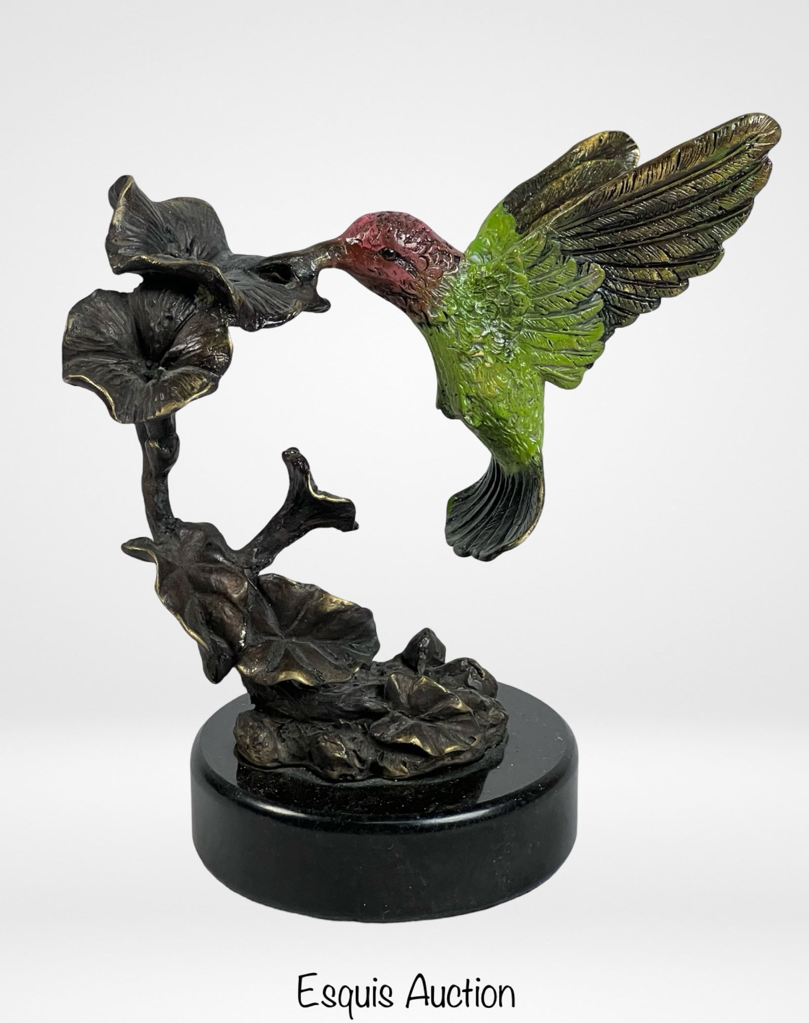 Bronze Hummingbird Bird Sculpture (1 of 4)