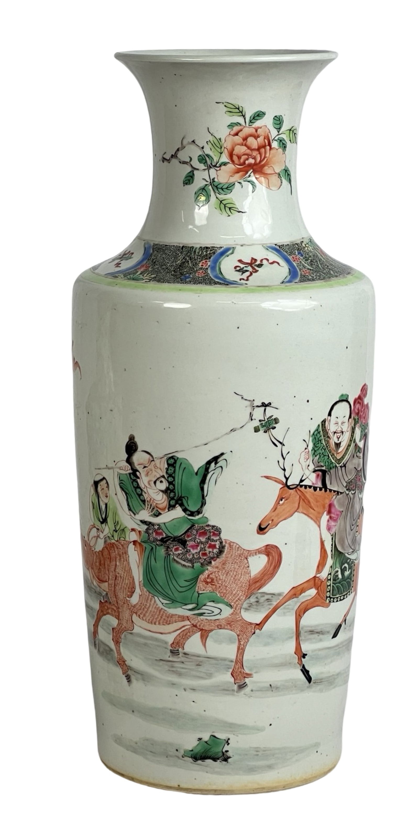 Chinese Famille Verte Kangxi Style Vase (1 of 5)