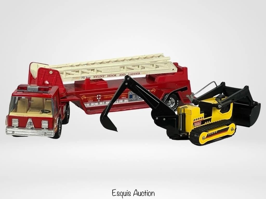 Vintage Nylint Fire Truck & Tonka Dozer (1 of 3)