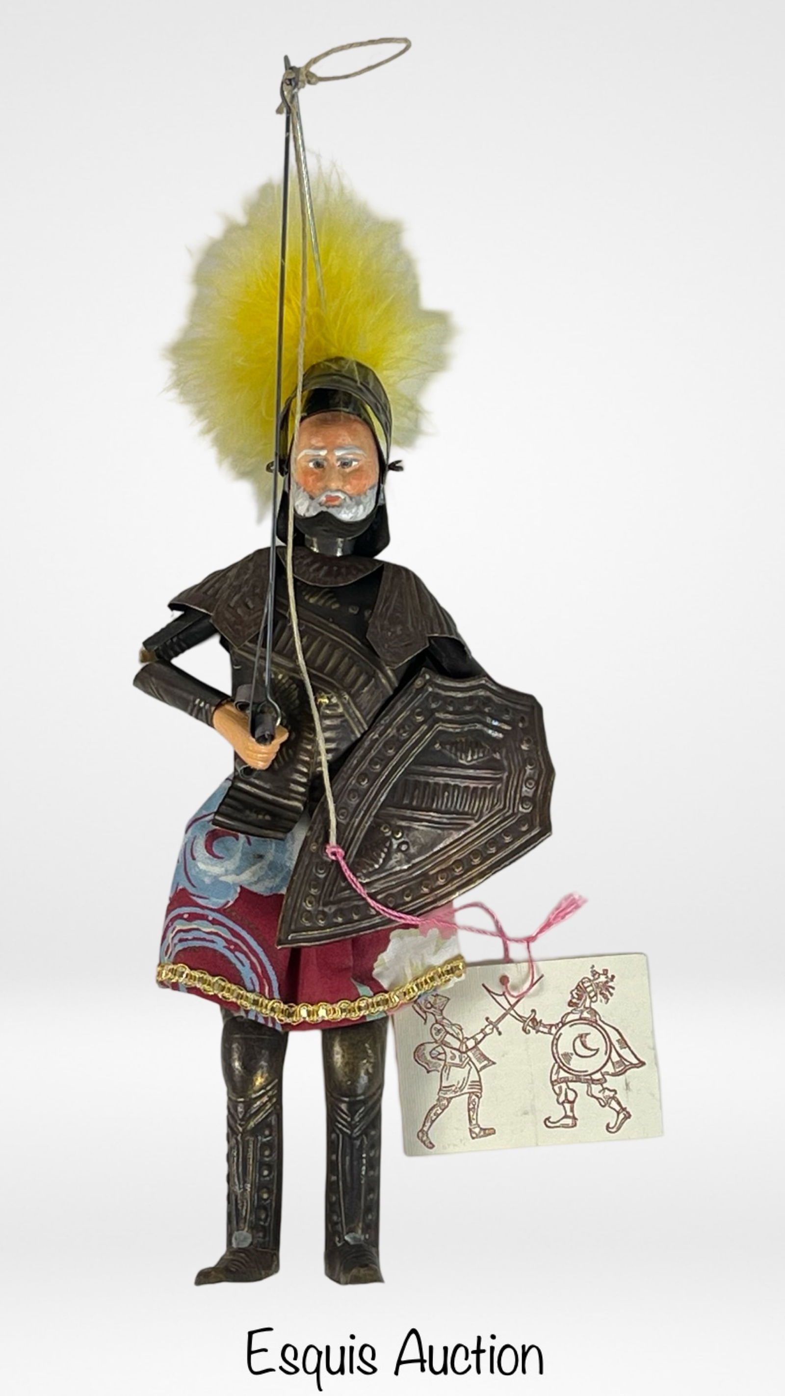 Vintage Italian Sicilian Knight Marionette Puppet (1 of 3)