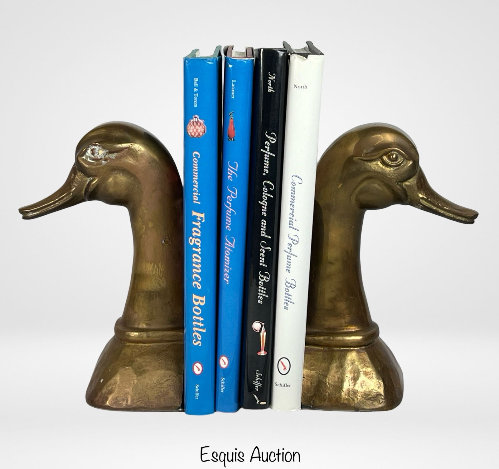 Vintage Brass Duck/ Mallard Bookends- Spain (1 of 5)