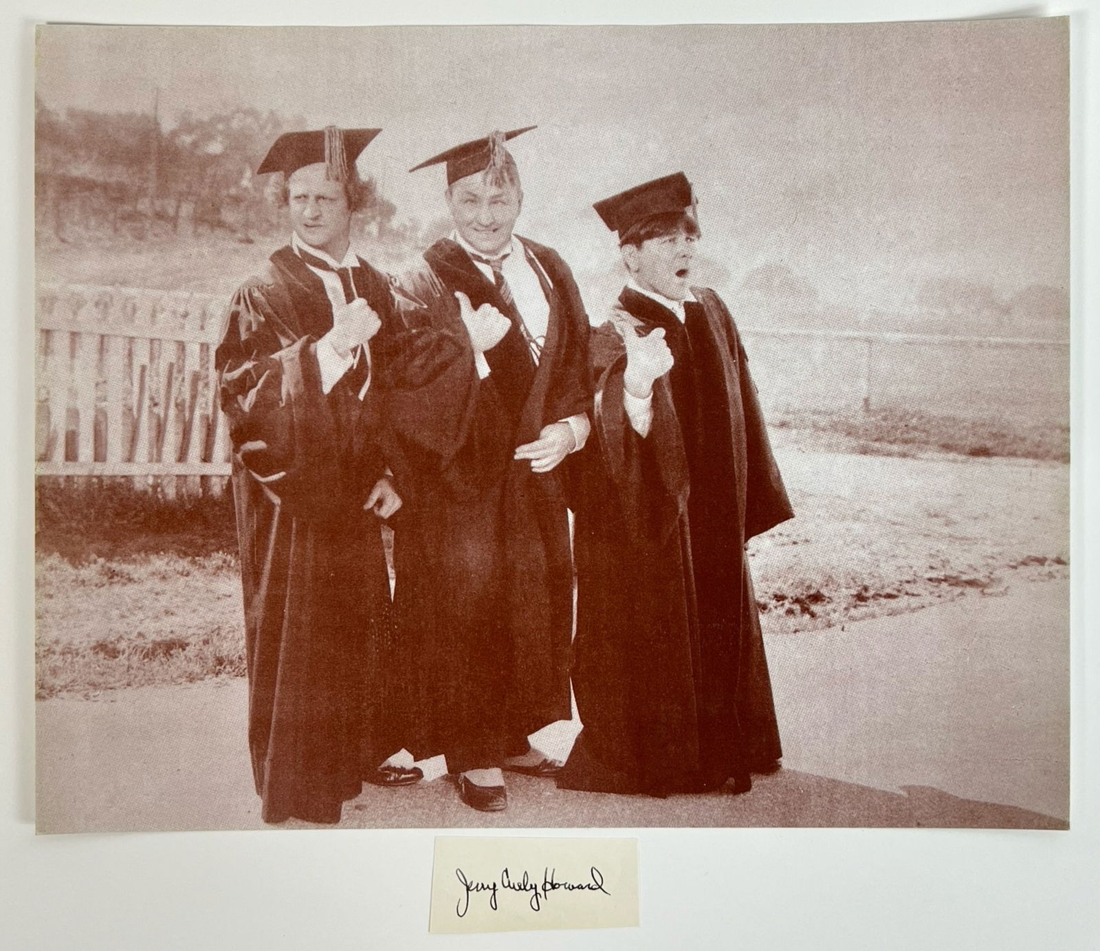 Jerry "Curly" Howard Autograph/ Signature w/ Photo (1 of 3)