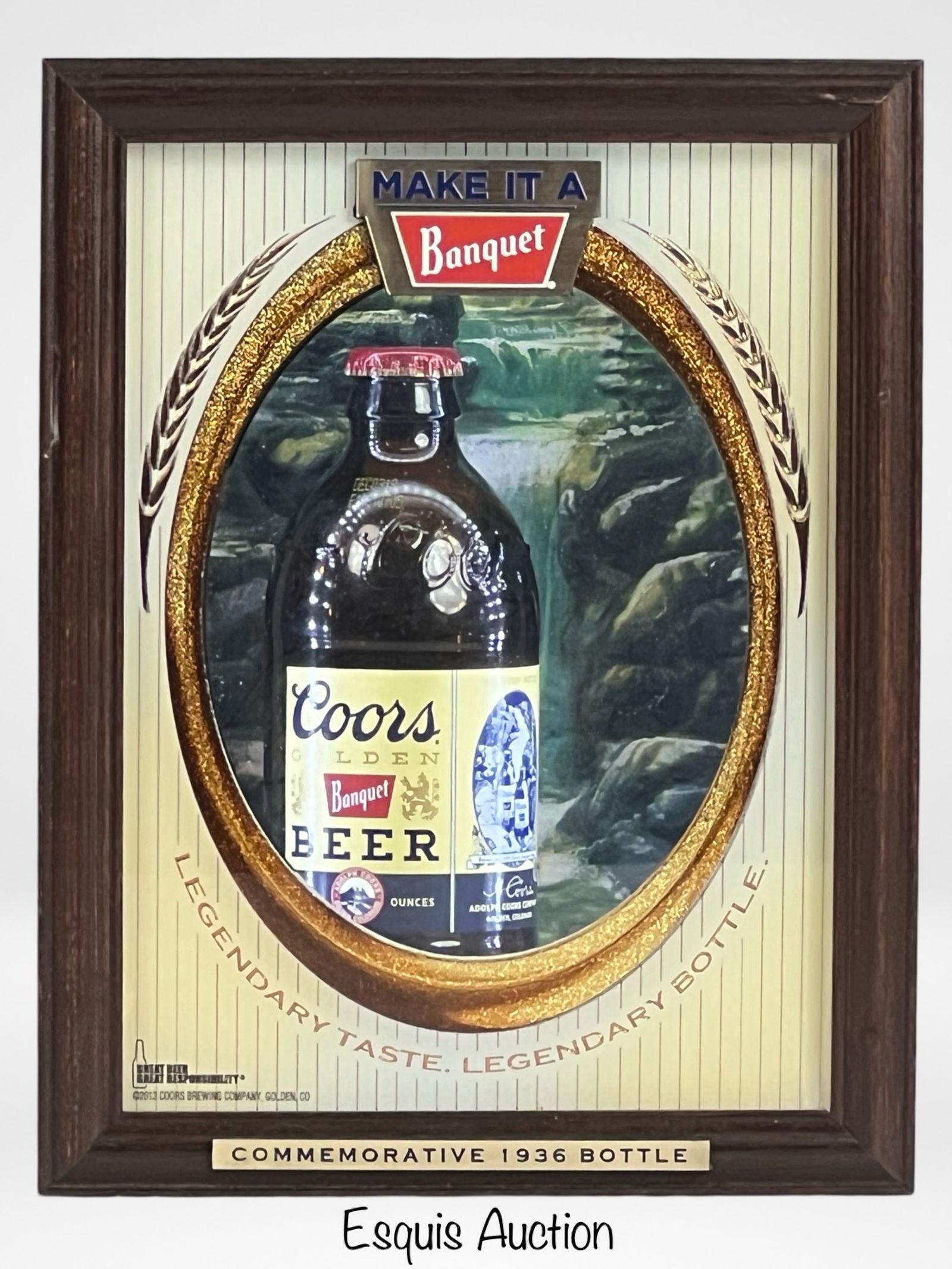 Coors "Banquet" Beer Light Up Advertising Sign (1 of 4)