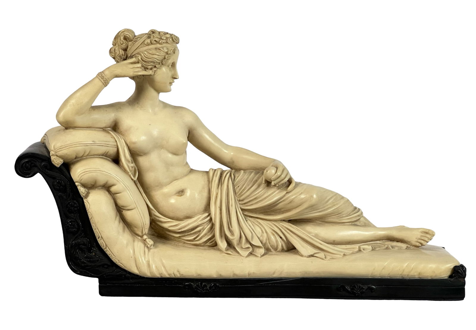 Gino Ruggeri - "Venus Victrix" Nude Sculpture: This exquisite sculpture, titled "Venus Victrix," is a masterful work made after renowned Italian sculptor Gino Ruggeri. The piece beautifully captures the classical beauty and serene elegance of Venu